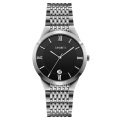 all stainless steel  SKMEI Q024 couple watch chain black color wrist watch